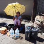 Day Eight – Super-Typhoon Yolanda Gathering up a trickle of water for washing clothes