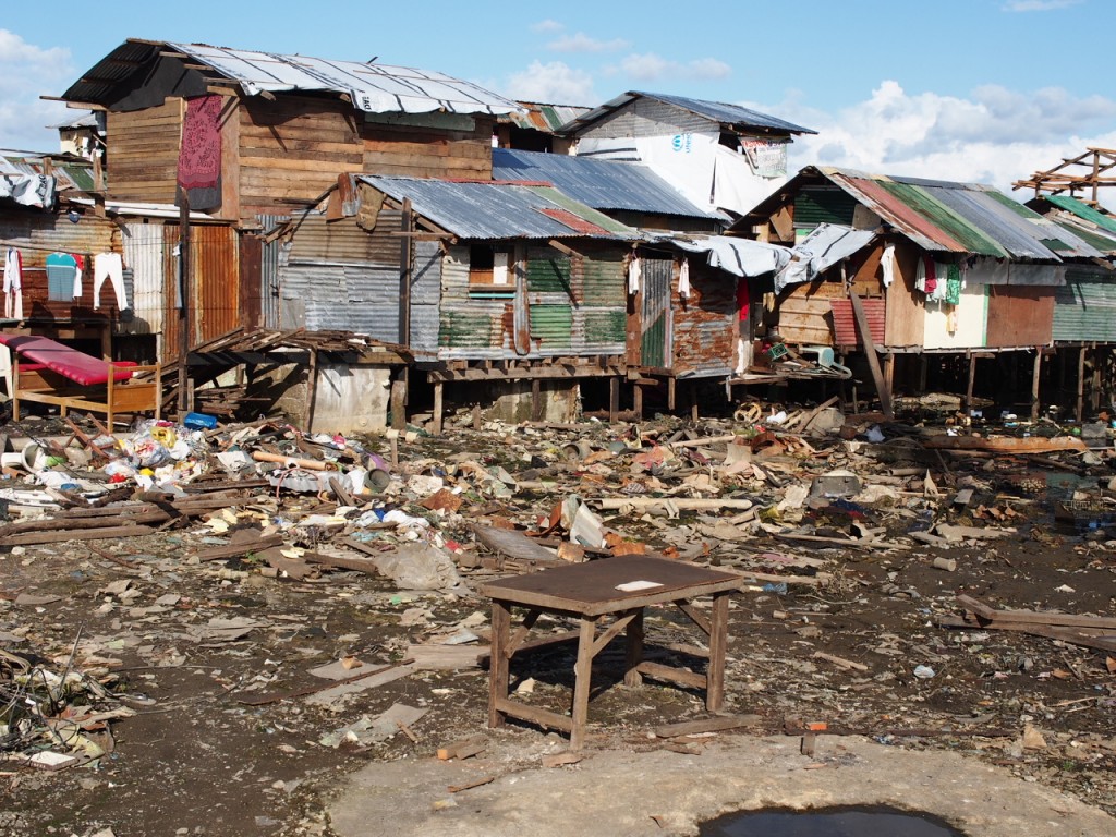 Families wasted little time in rebuilding their homes after super typhoon Yolanda