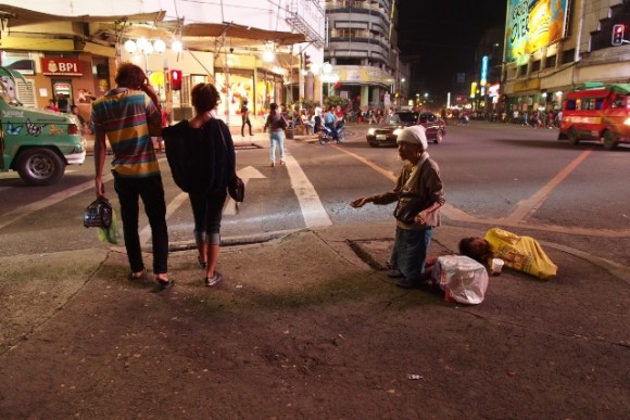 Blind Woman Begging in Cebu