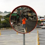 Me in a Traffic Mirror in Taichung
