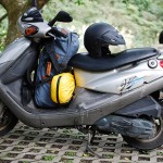 My Scooter Loaded Up With Camping Gear