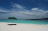 Beach and Umbrella on White Island