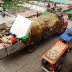 Trucks and Jeepneys in Downtown Mambajao, Camiguin