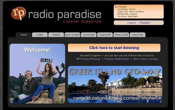 Radio Paradise Website