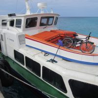 Okay. Now how do I get my bicycle off the boat?