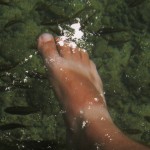 Fish about to nibble on my feet. 