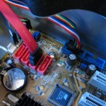 Some of the inner workings of a computer. 