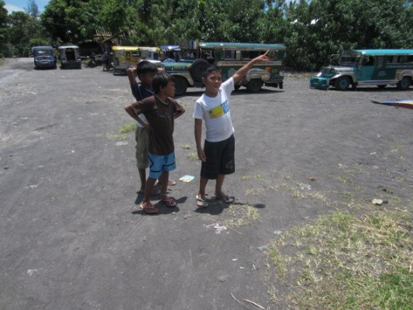 The Volcano is Over There! Pointing Out the Volcano