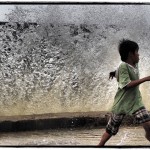 Second Prison Visit Boy Running from a Wave