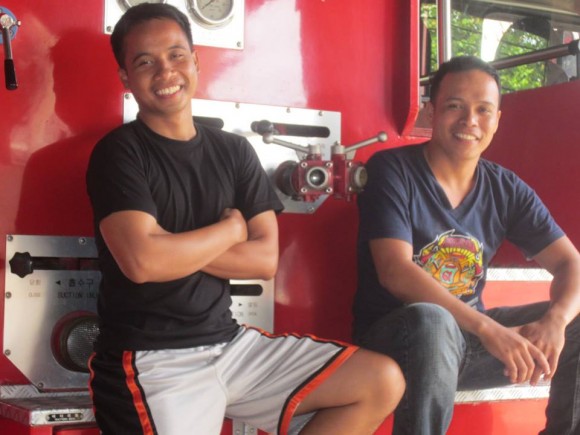 Devoured by Mosquitoes at the Fire Station Firefighters - My Hosts for the Night