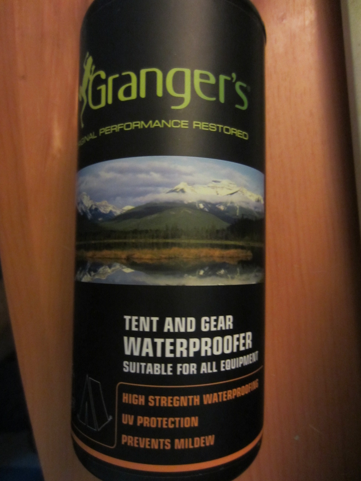 Granger's Tent and Gear Waterproofer in a spray bottle