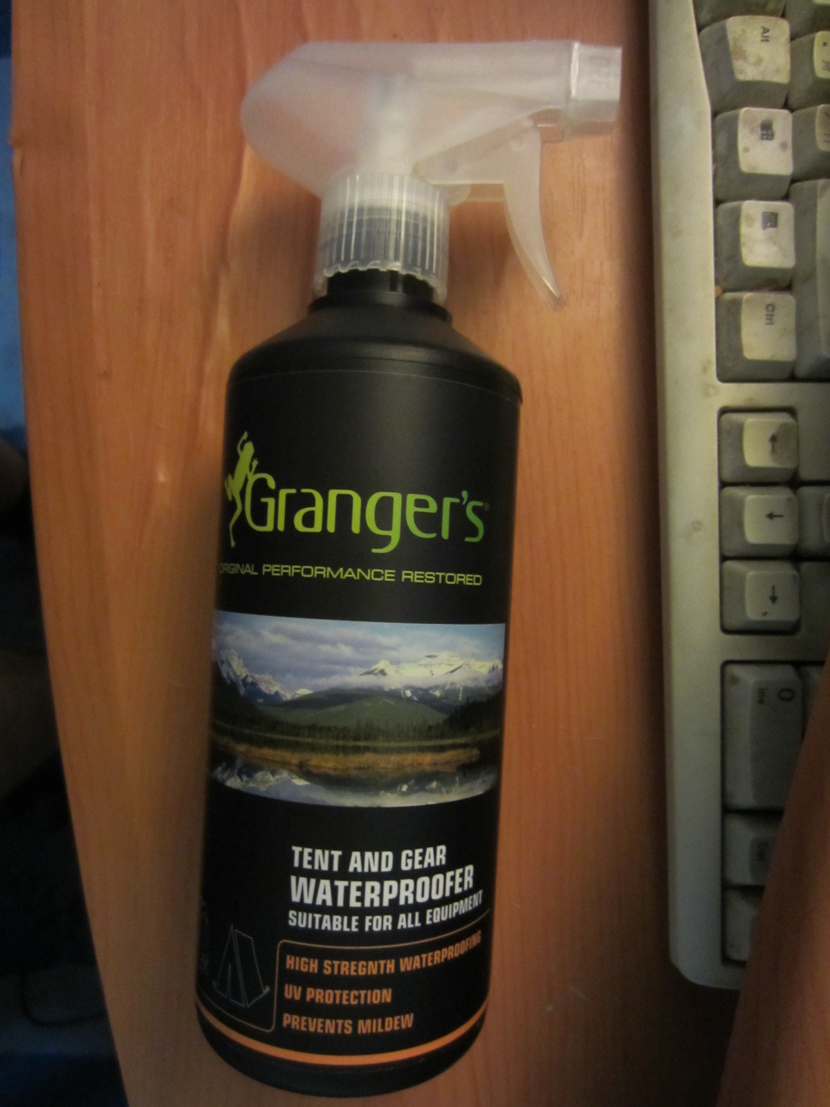 Granger's Tent and Gear Waterproofer in a spray bottle