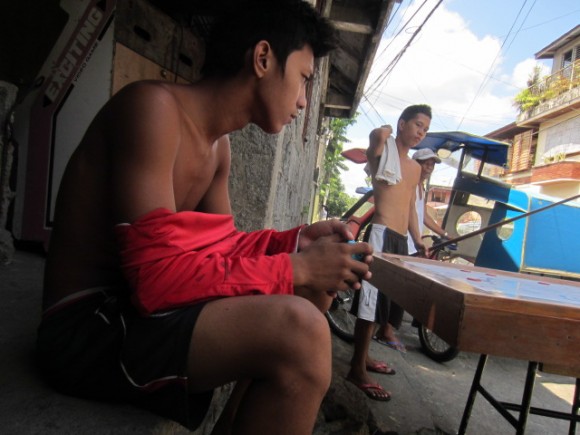 Waiting His Turn at Street Pool Waiting HIs Turn at Street Pool