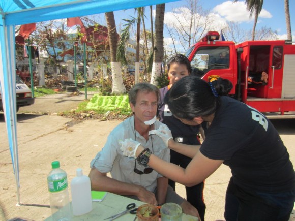 Days Six & Seven – Super Typhoon Yolanda The BFP medical team tends to my various injuries