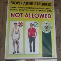 The immigration office in Cebu is very friendly, but they do ask that you dress properly when you visit