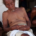 A 92-year-old man survived typhoon Yolanda by climbing up the hill behind his house