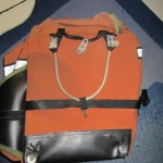 Attachment Points for Shoulder Straps Added to an Arkel Pannier Bag
