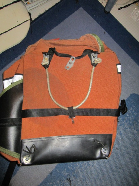 Preparations for My Travels Attachment Points for Shoulder Straps Added to an Arkel Pannier Bag