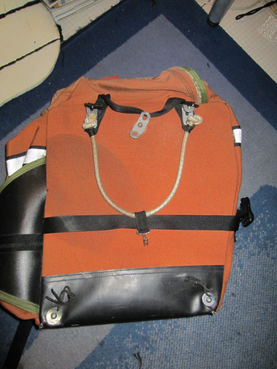 Attachment Points for Shoulder Straps Added to an Arkel Pannier Bag