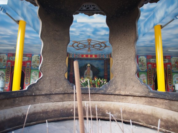 Photo Post: Censer Looking through a censer at a temple in Taiwan