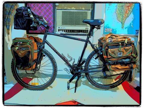 Cleaning Up My Bike and My Trangia Cookstove Set Bicycle With Arkel Pannier Bags and Handlebar Bag