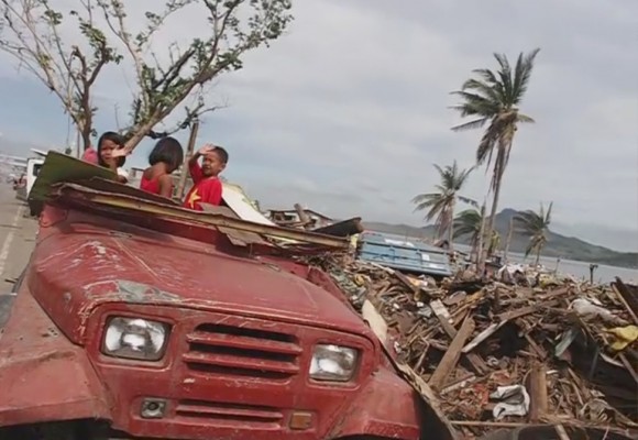 Video Post: Super Typhoon Yolanda Aftermath in Anibong Video Still Walk Along Anibong Main Road