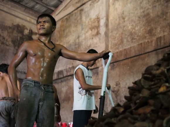 Copra Warehouses in Tacloban and 2nd Visit to San Antonio Worker in a Copra Warehous